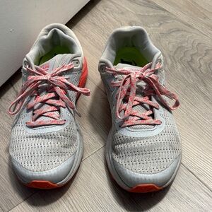 Under Armour Gray and Orange Women's Sneakers